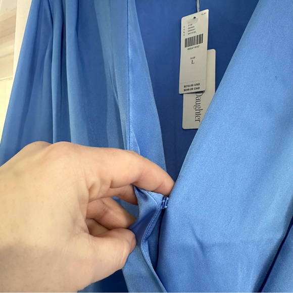 NEW Favorite Daughter The Date Blouse Bodysuit Sky Blue Anthropologie NWT - Picture 6 of 9